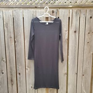H&M Black bodycon dress, L.